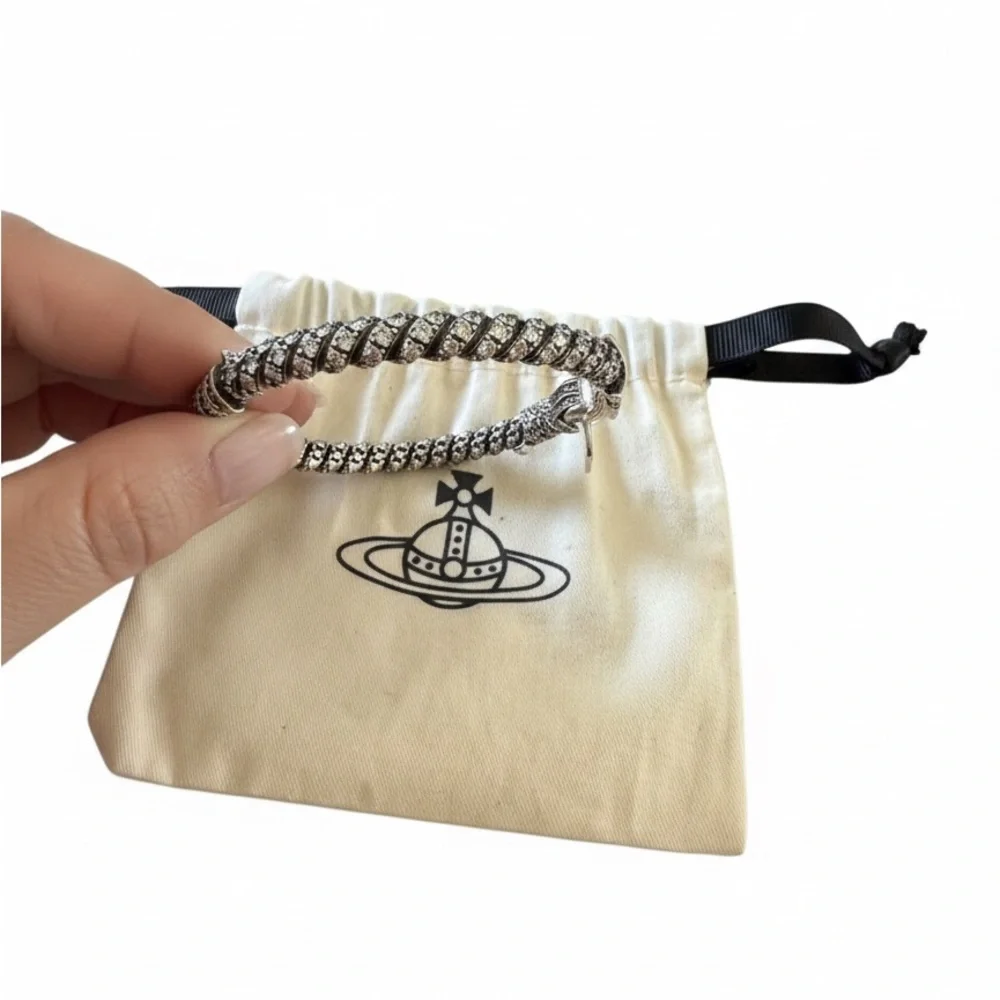 Vivienne Westwood Silver Bangle with Dust Bag